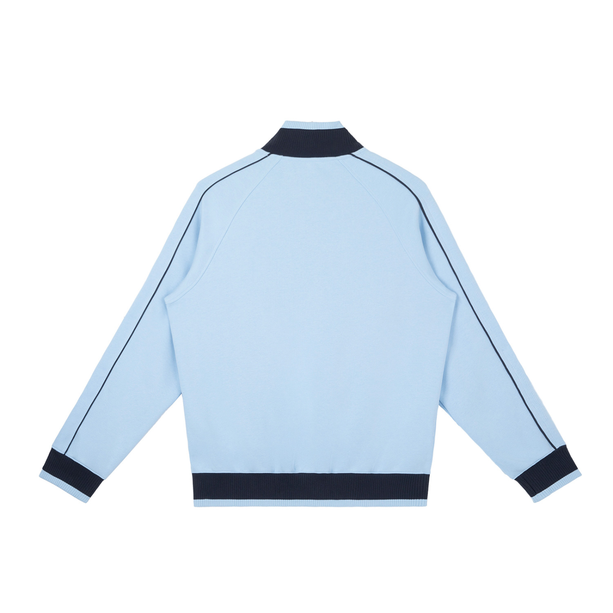 Colour Block Track Jacket in Sky Blue, back