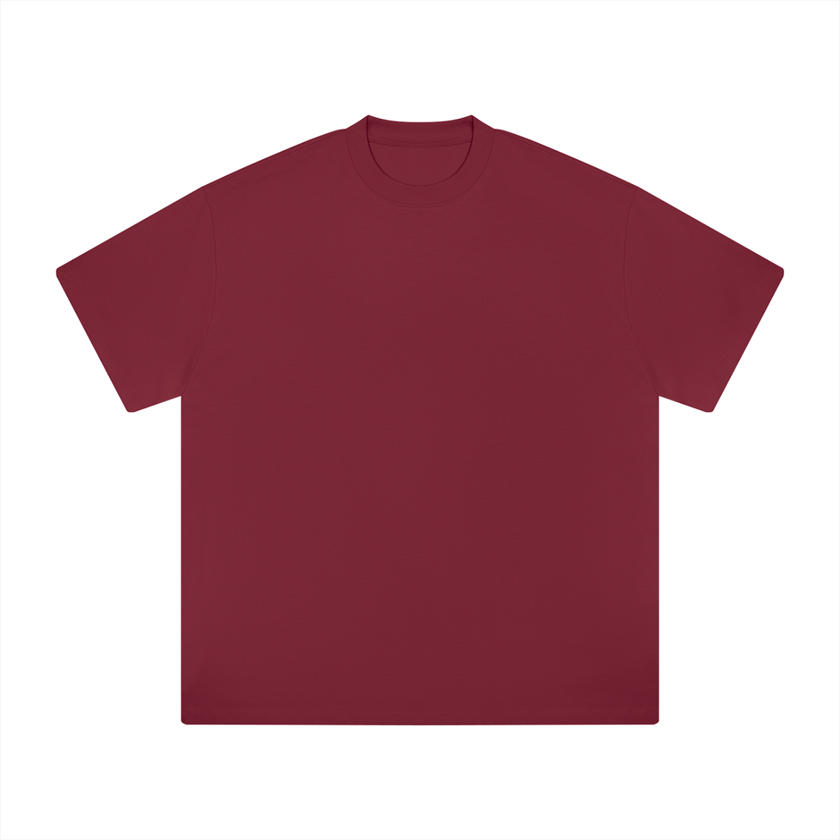 Ultra Heavyweight Tee in Wine Red, front