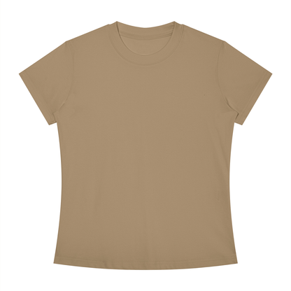 Women's Slim Fit Tee in Khaki, front