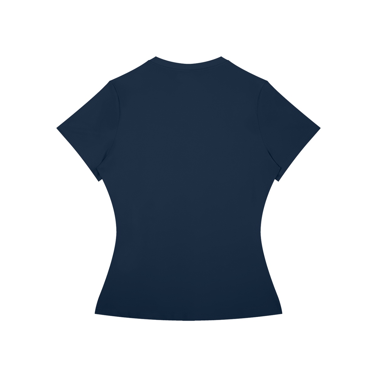 Women's Fitted Training Tee in Royal Blue, back