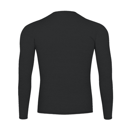 Long Sleeve Training Top in Black, back