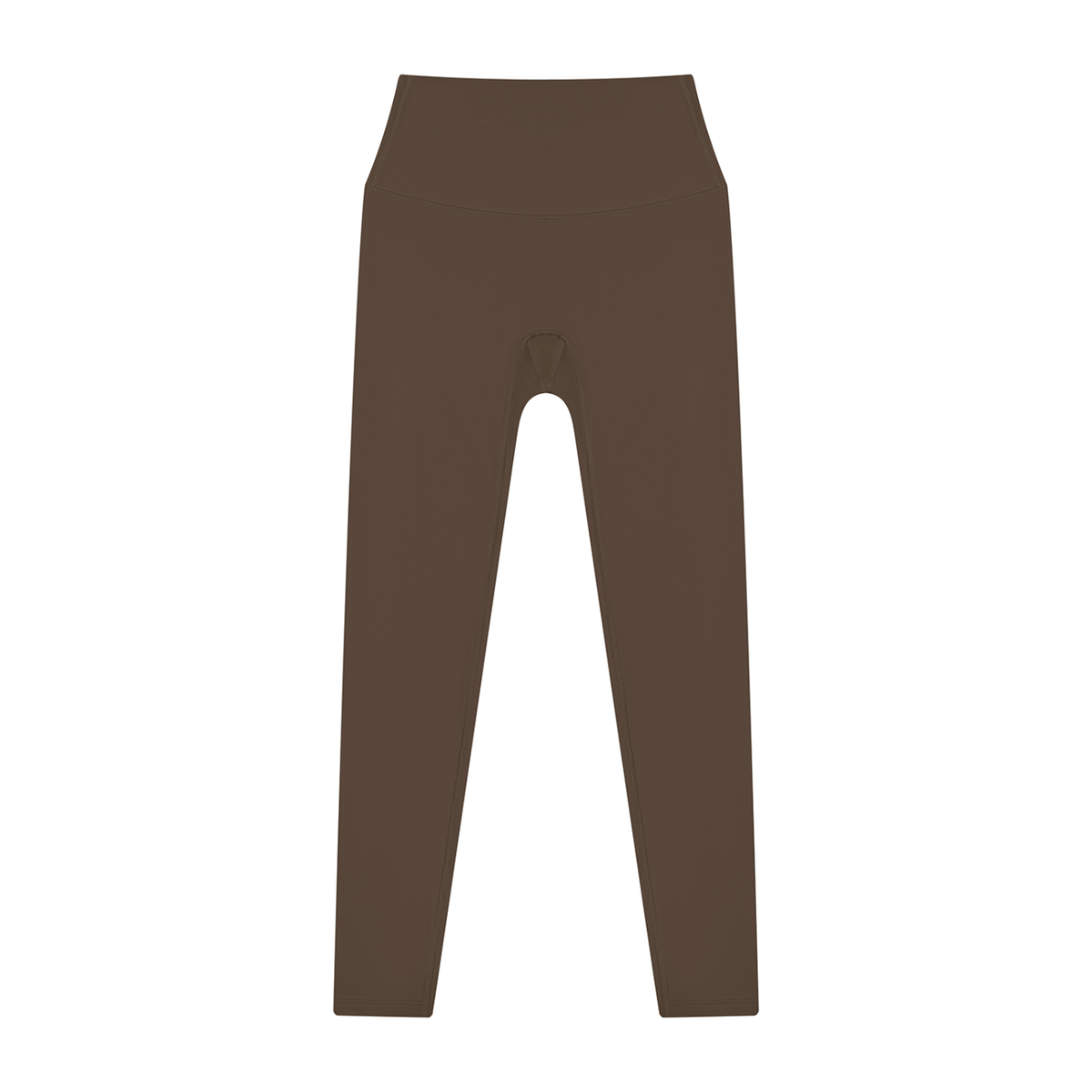 High Waisted Leggings in Coffee, front