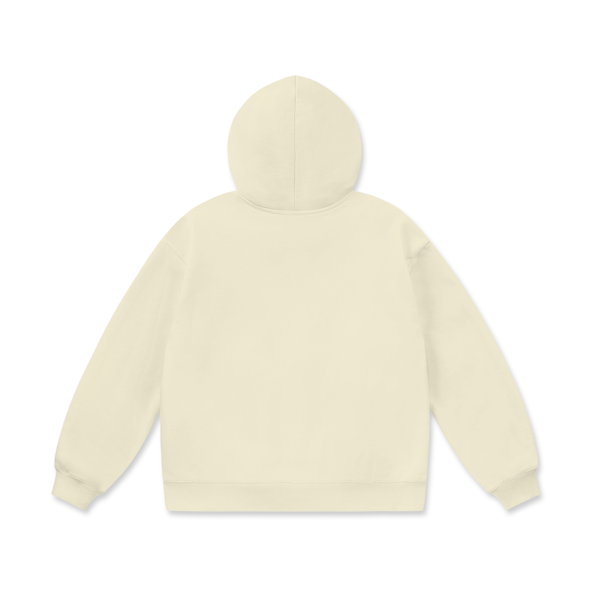 Extra Heavyweight Oversized Hoodie in Bone, back