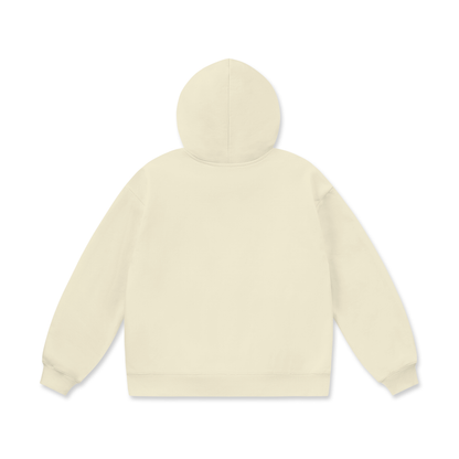 Extra Heavyweight Oversized Hoodie in Bone, back