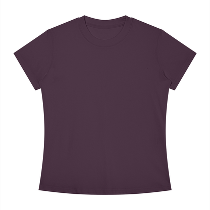 Women's Slim Fit Tee in Deep Purple, front