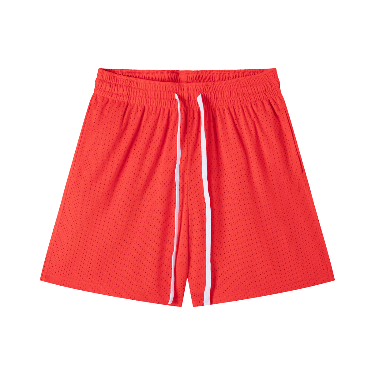Mesh Training Shorts in Orange, front