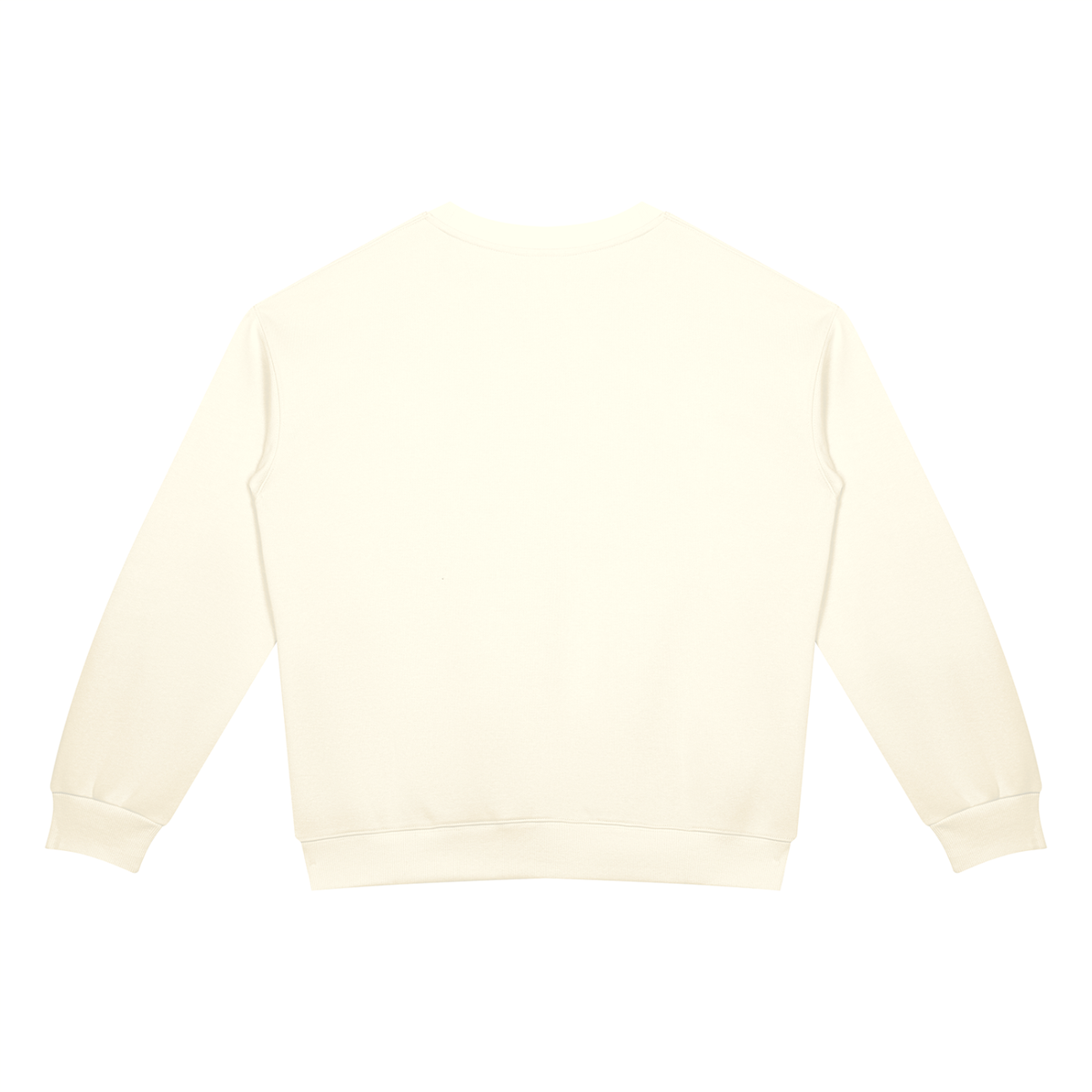 Drop Shoulder Crew Sweatshirt in Apricot, back