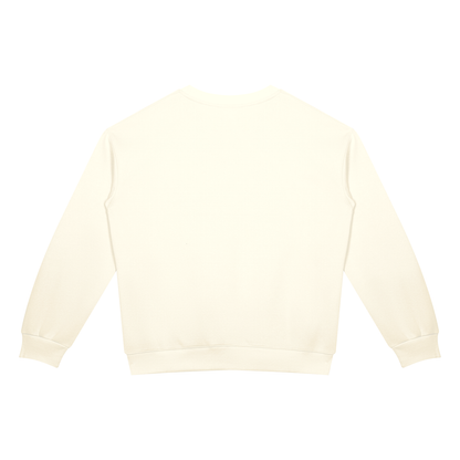Drop Shoulder Crew Sweatshirt in Apricot, back