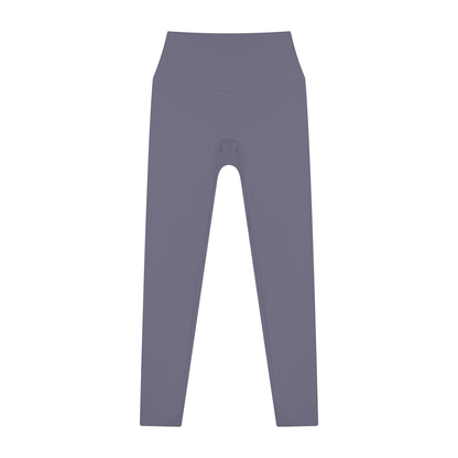 High Waisted Leggings in Dark Purple, front