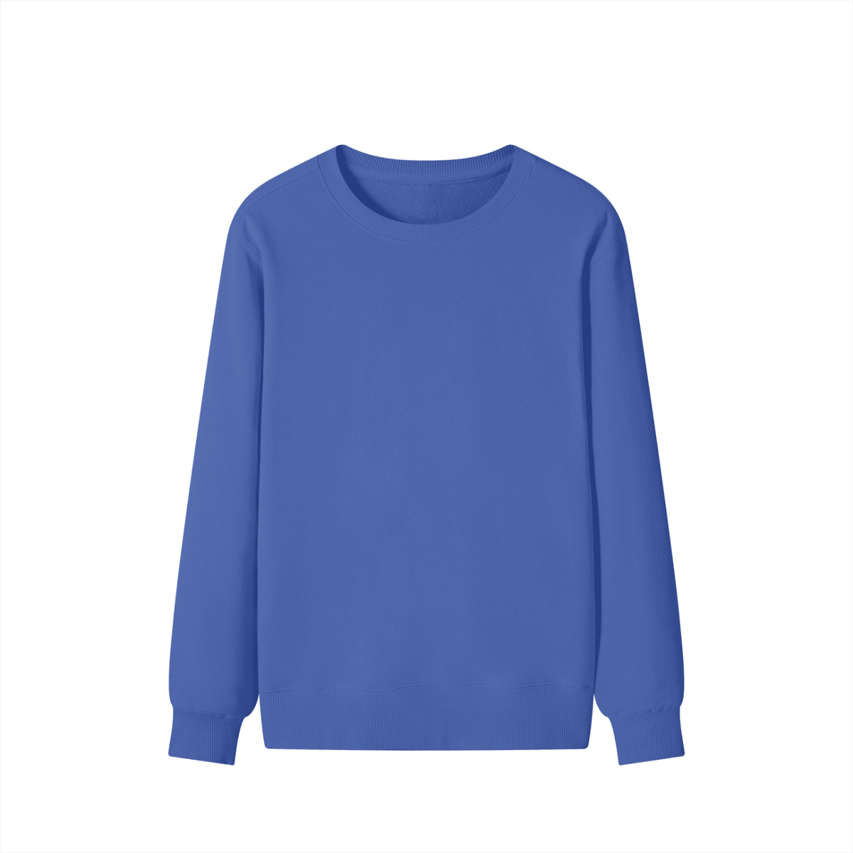 Classic Cotton Crew Sweatshirt in Klein Blue, front