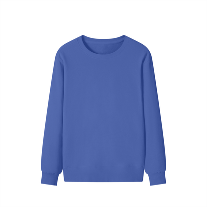 Classic Cotton Crew Sweatshirt in Klein Blue, front