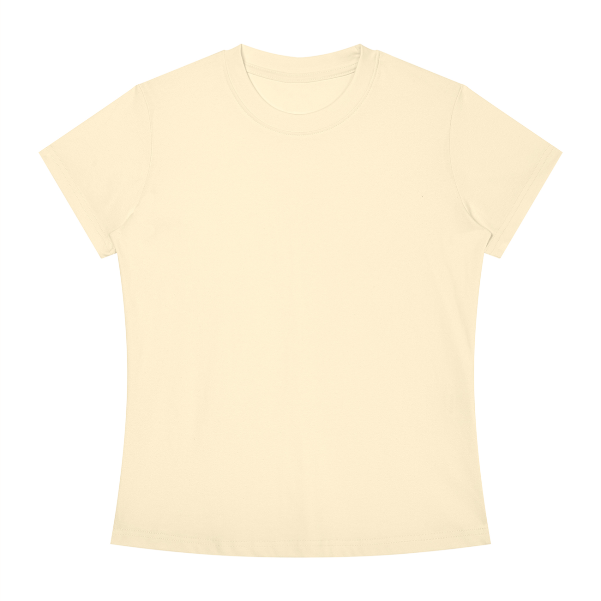 Women's Slim Fit Tee in Apricot, front