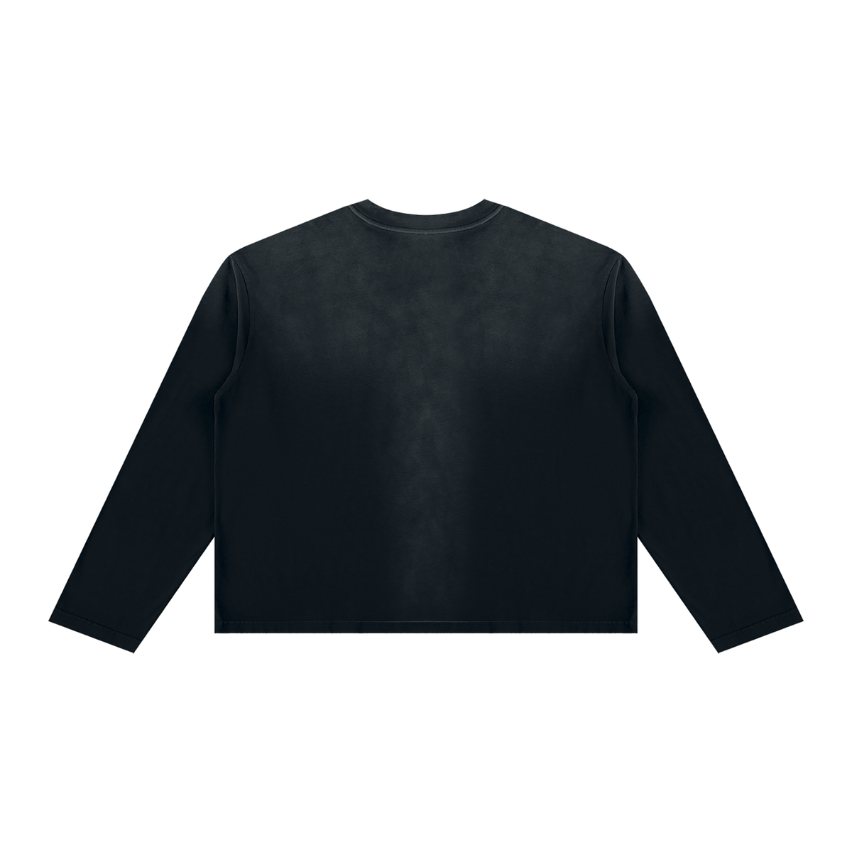 Sunfade Long Sleeve Tee in Black, back