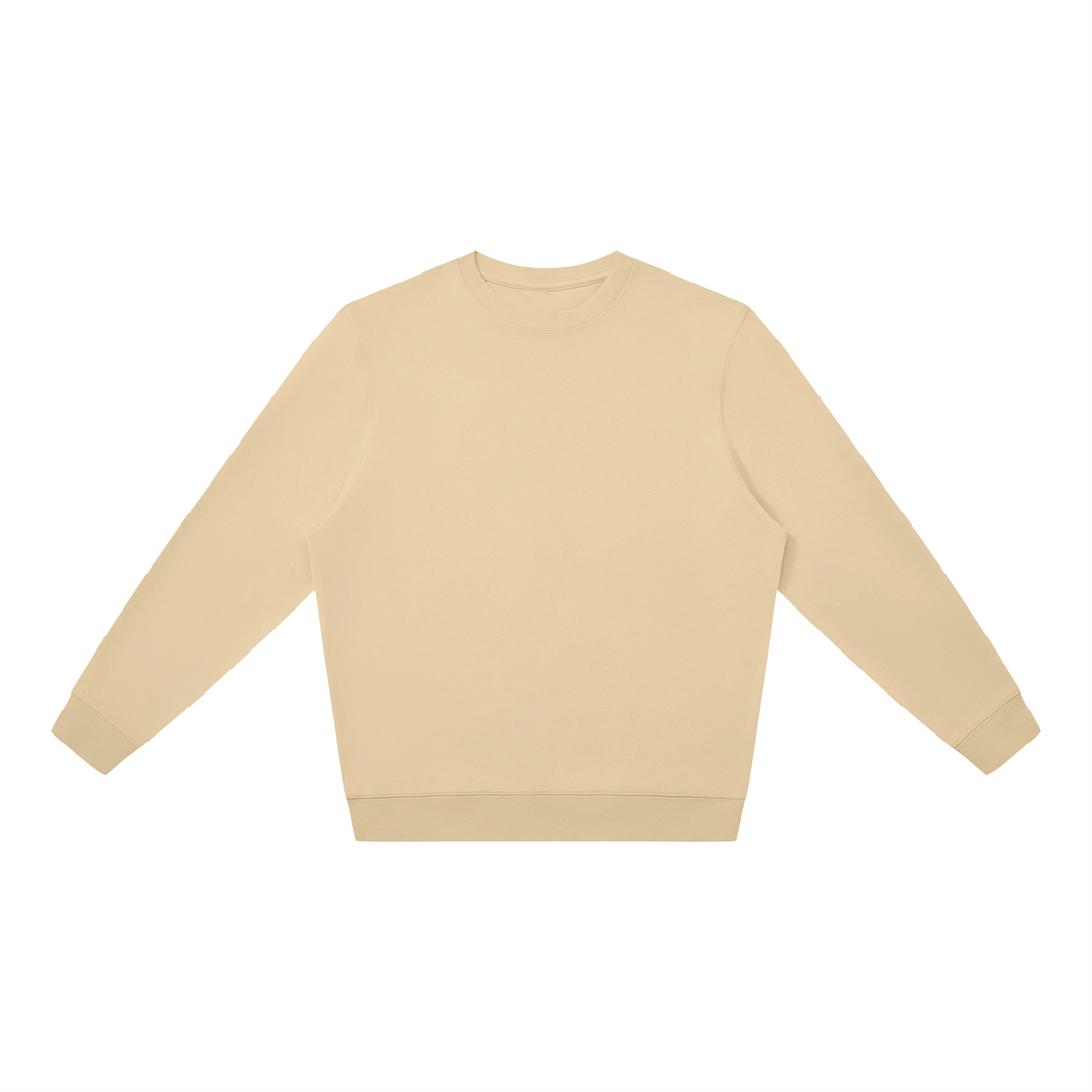 Oversized Crew Sweatshirt in Khaki, front
