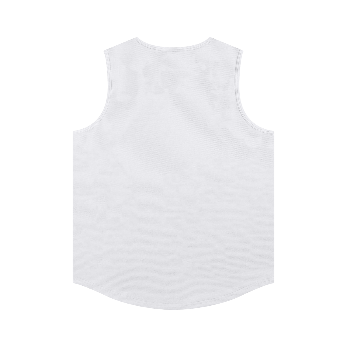 Lightweight Sports Singlet in White, back