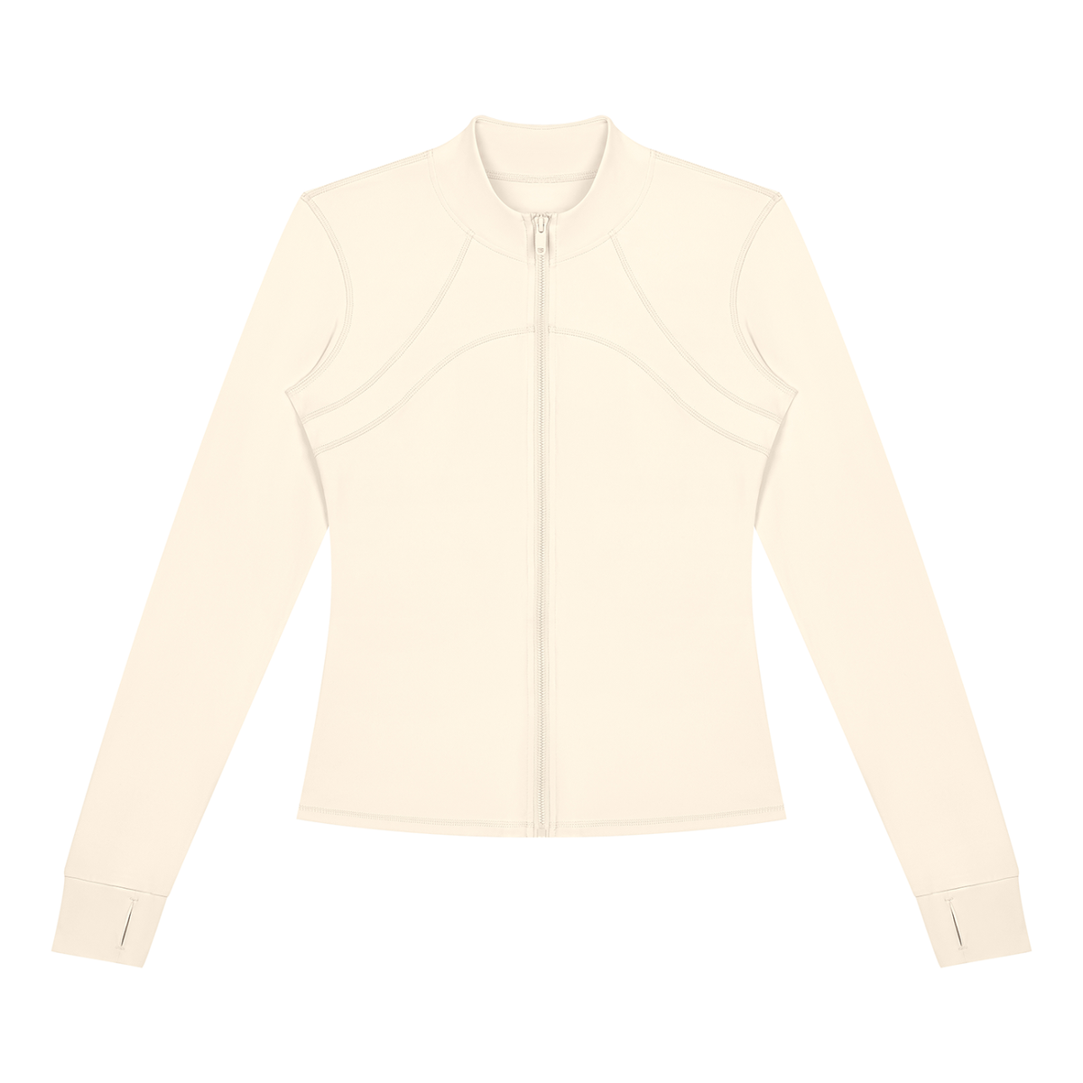 Women's Fitted Training Jacket in Light Apricot, front
