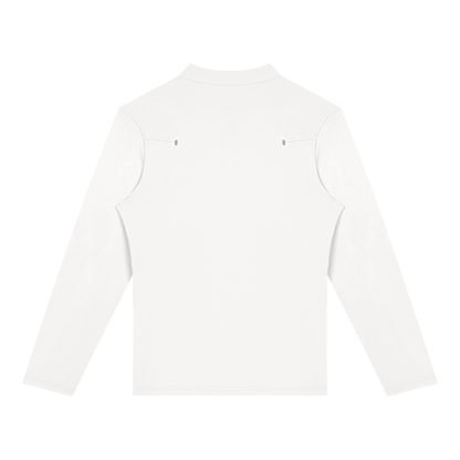 Quarter-Zip Training Top in White, back