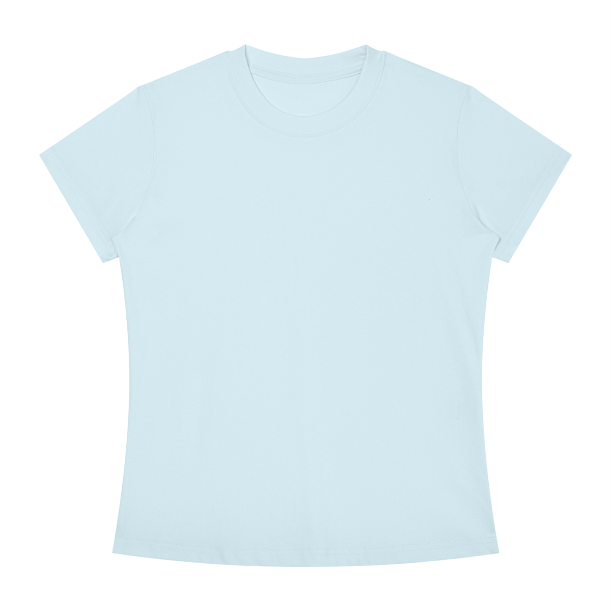 Women's Slim Fit Tee in Sky Blue, front