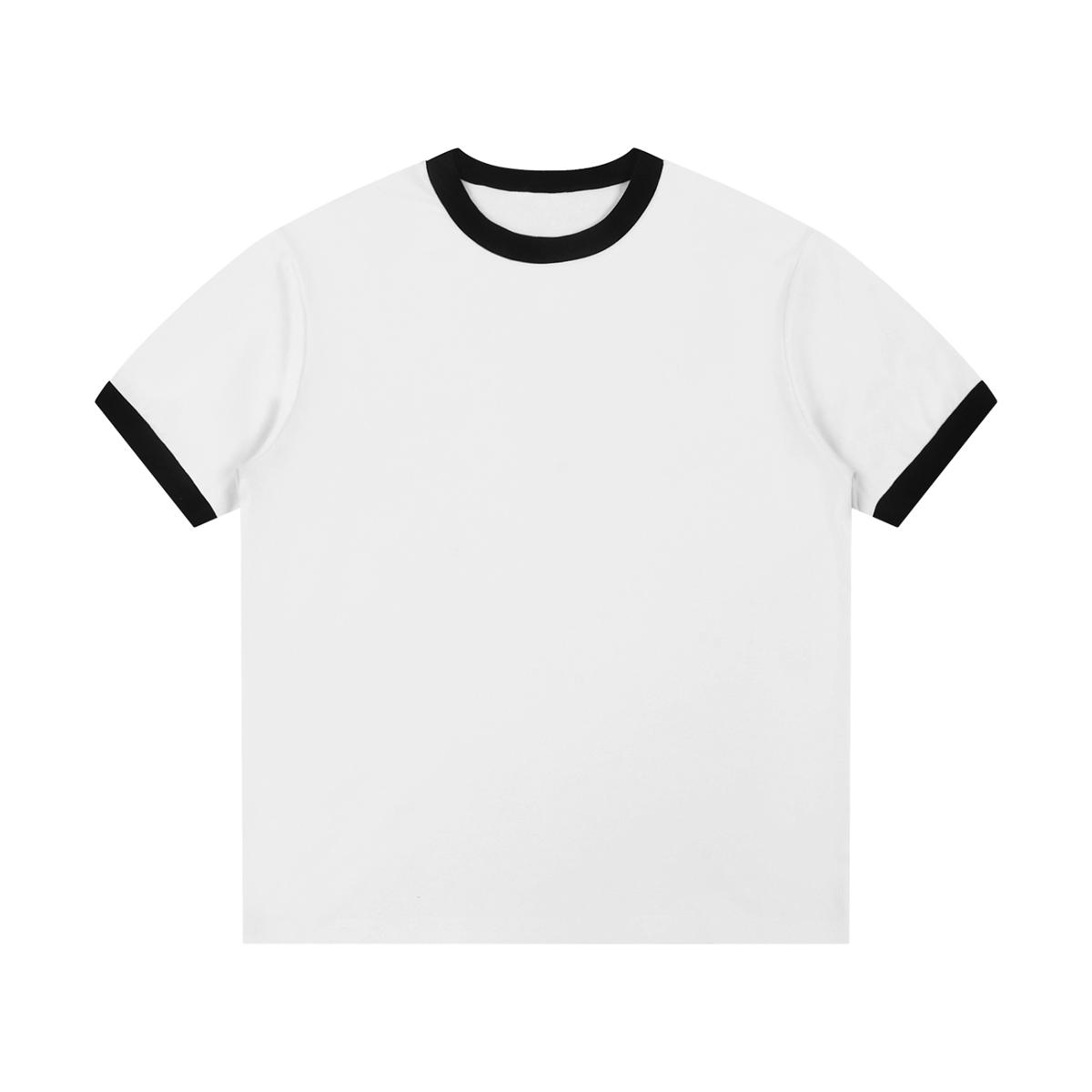 Ringer Tee in White, front