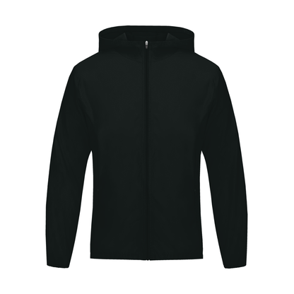 Lightweight Hooded Training Jacket in Dark Grey, front