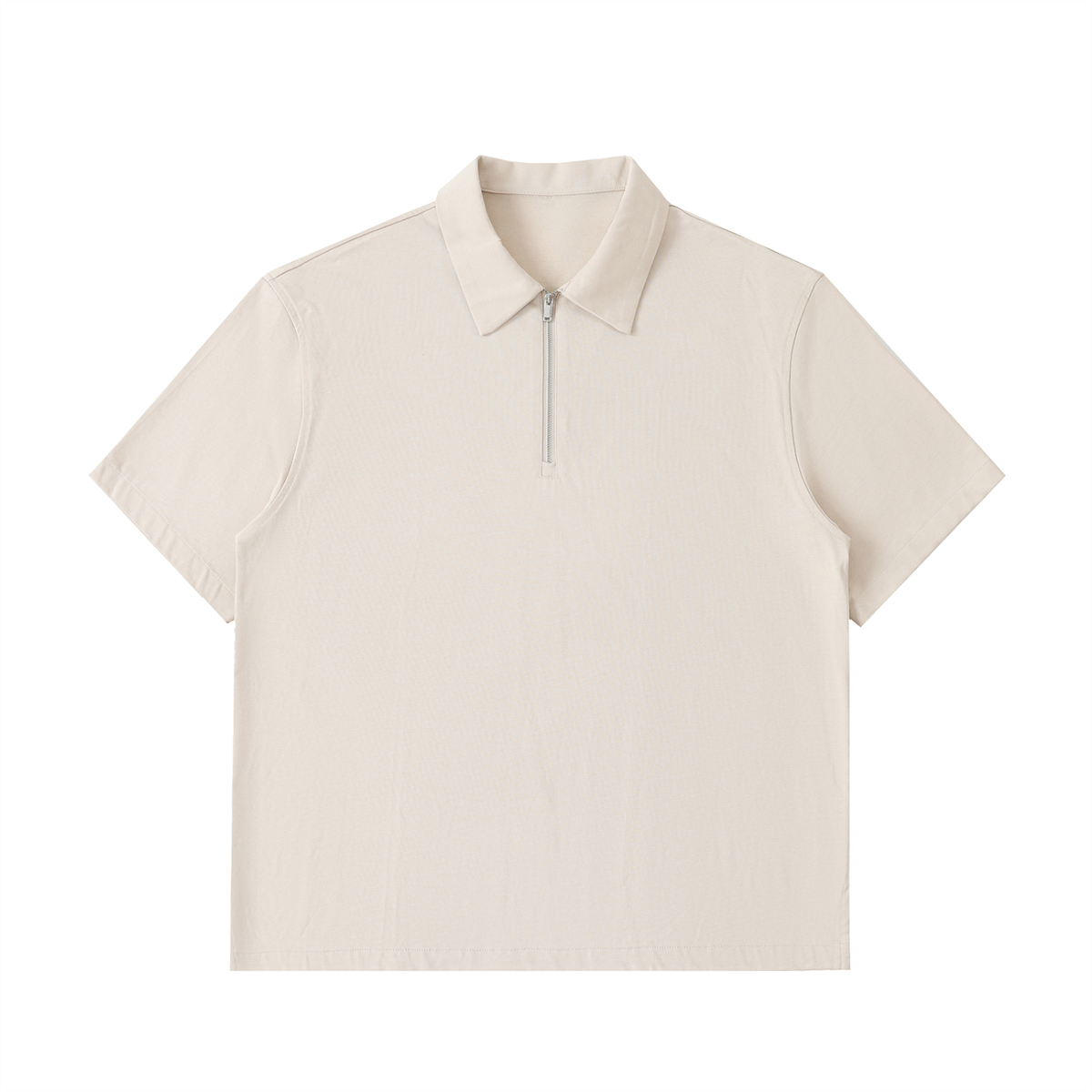 Half-Zip Cotton Polo