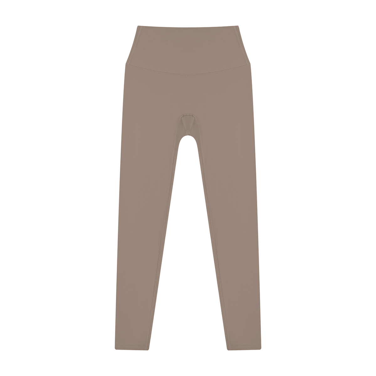 High Waisted Leggings in Taupe, front
