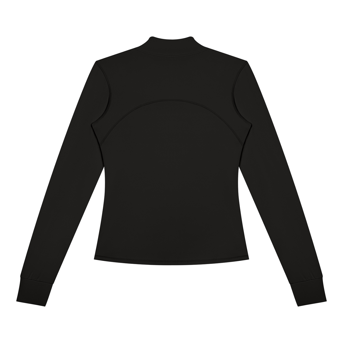Women's Fitted Training Jacket in Black, back