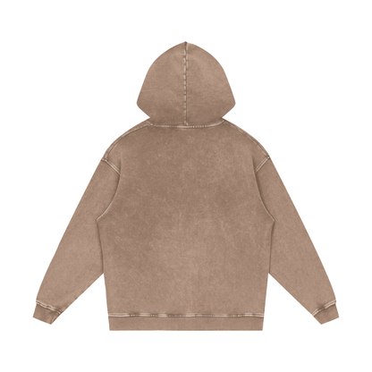 Snow Wash Heavyweight Hoodie in Sand, back