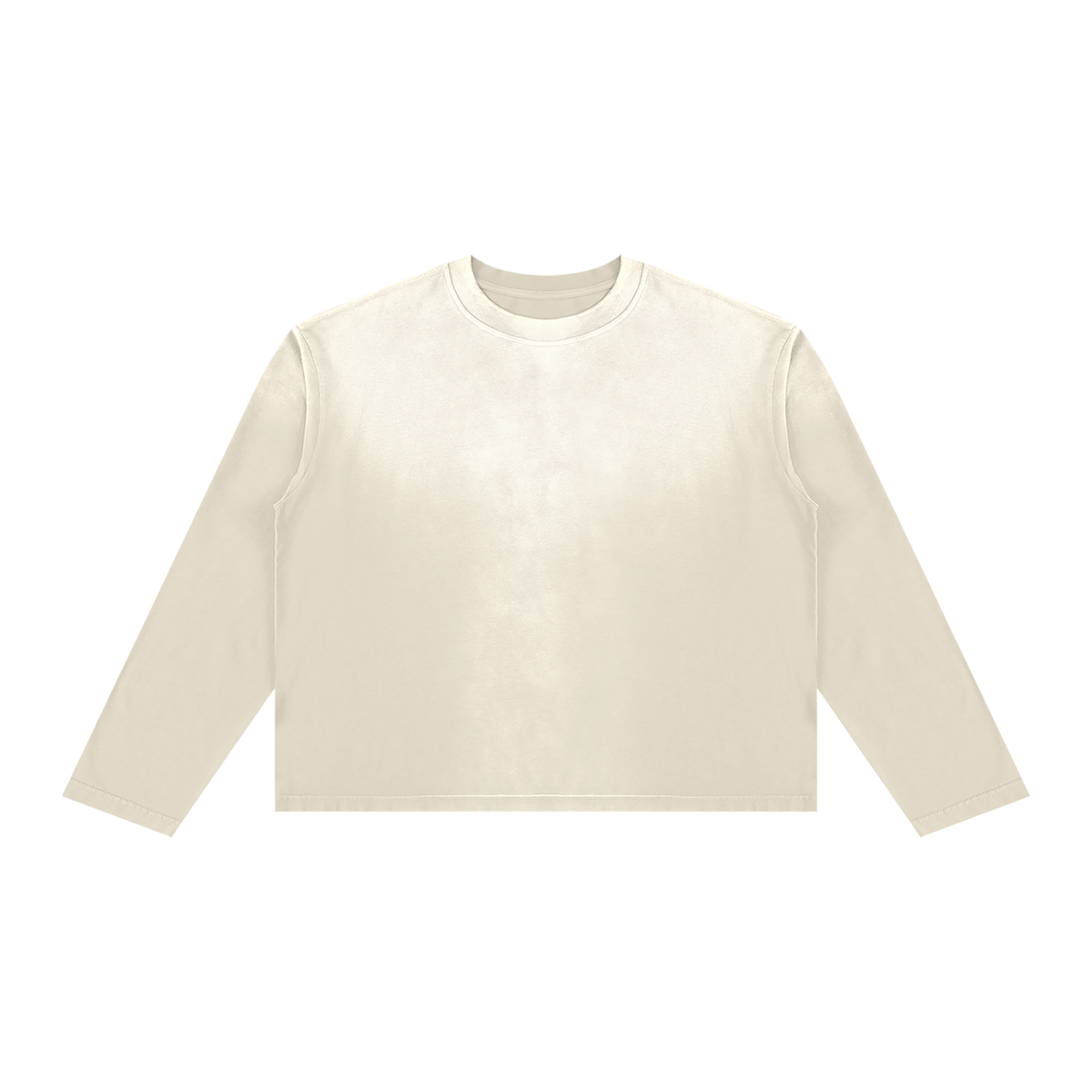 Sunfade Long Sleeve Tee in Apricot, front