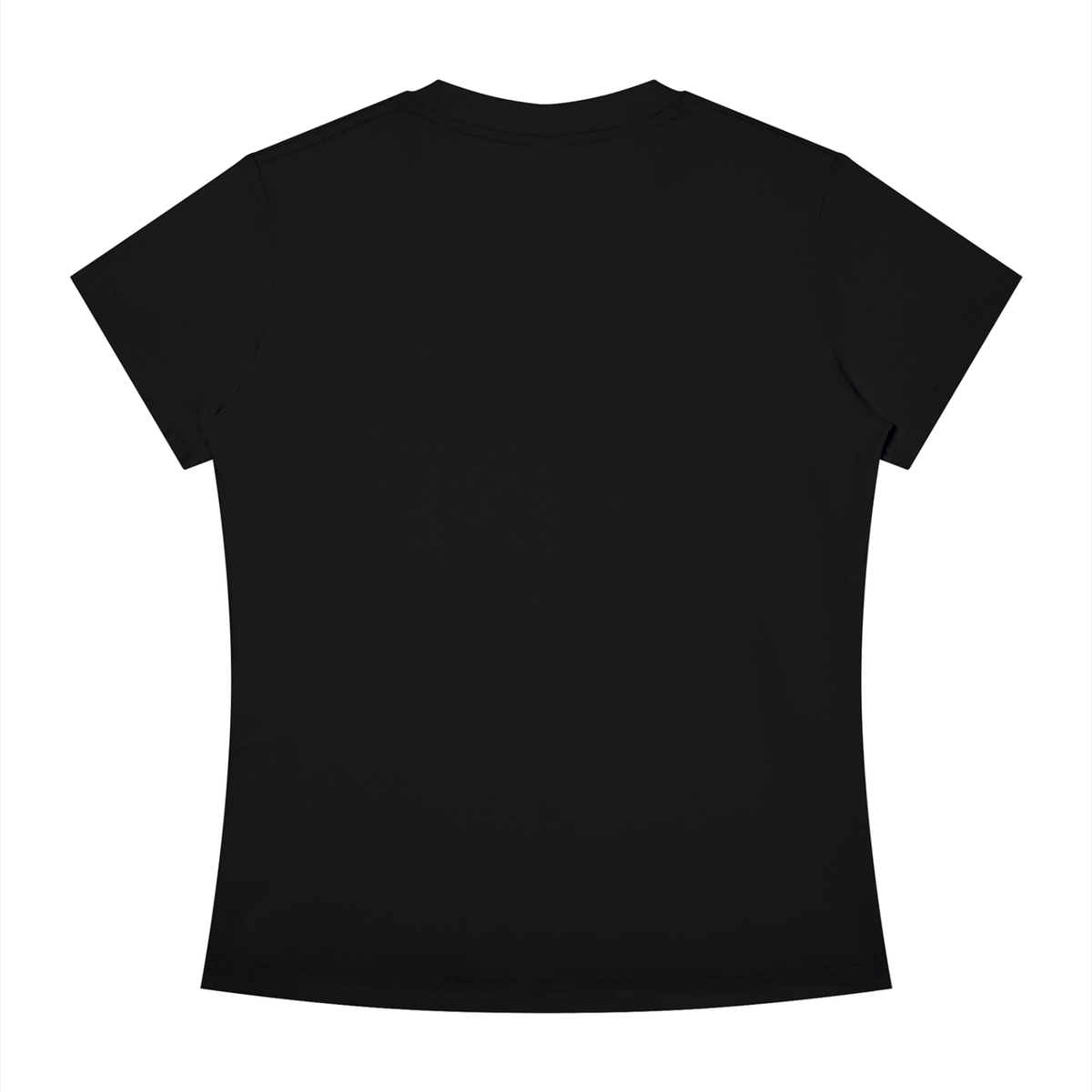 Women's Slim Fit Tee in Black, back