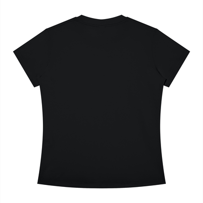 Women's Slim Fit Tee in Black, back