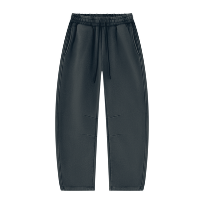 Vintage Wash Barrel Leg Sweatpants in Navy, front