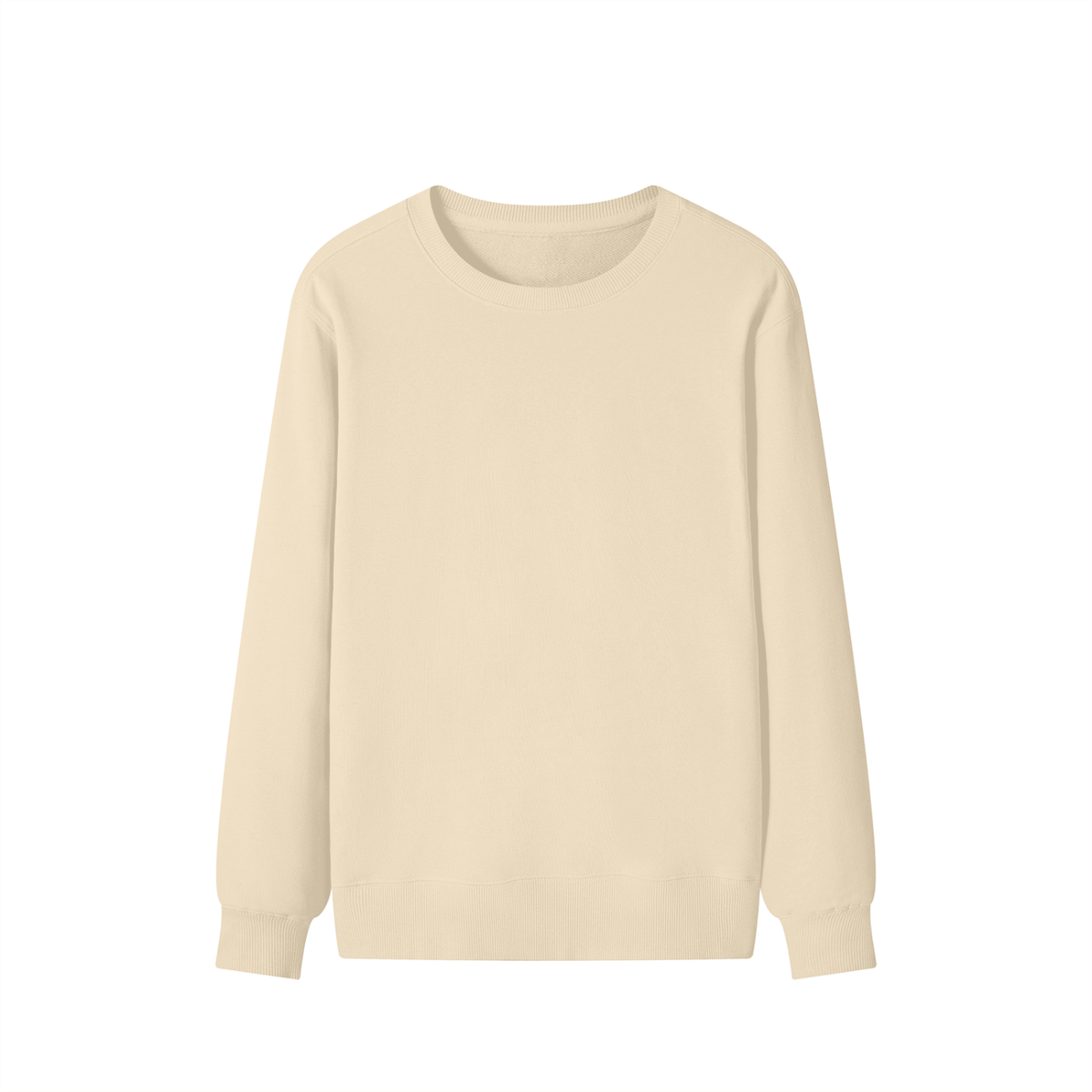 Classic Cotton Crew Sweatshirt in Apricot, front