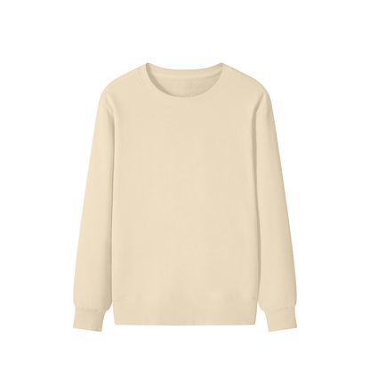 Classic Cotton Crew Sweatshirt in Apricot, front
