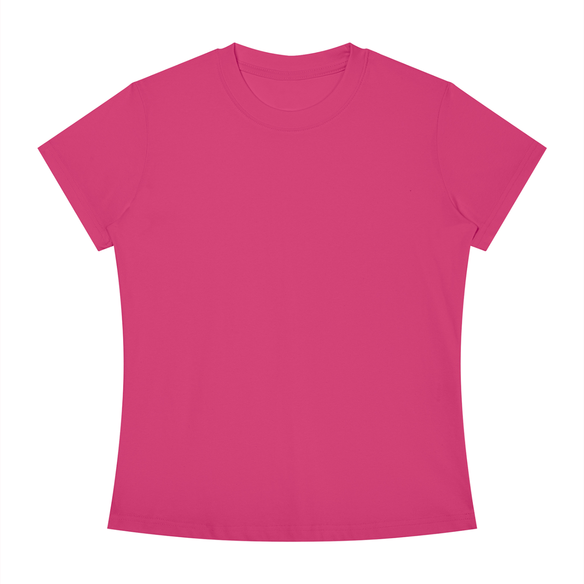 Women's Slim Fit Tee in Rose Red, front