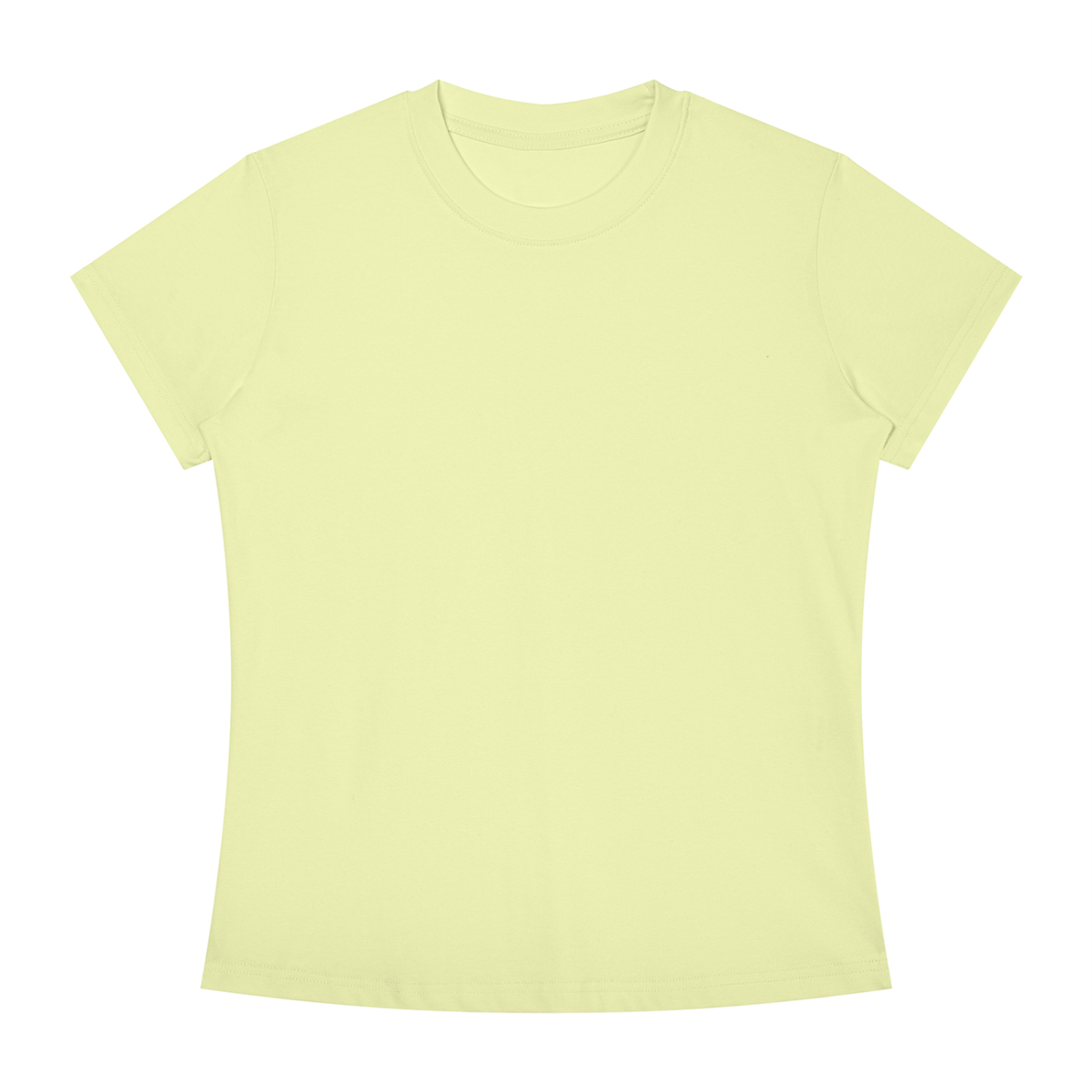 Women's Slim Fit Tee in Light Green, front