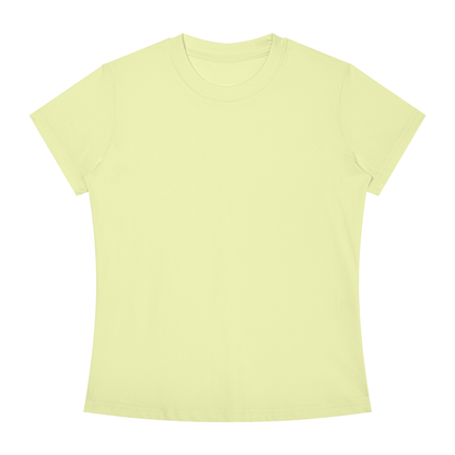 Women's Slim Fit Tee in Light Green, front