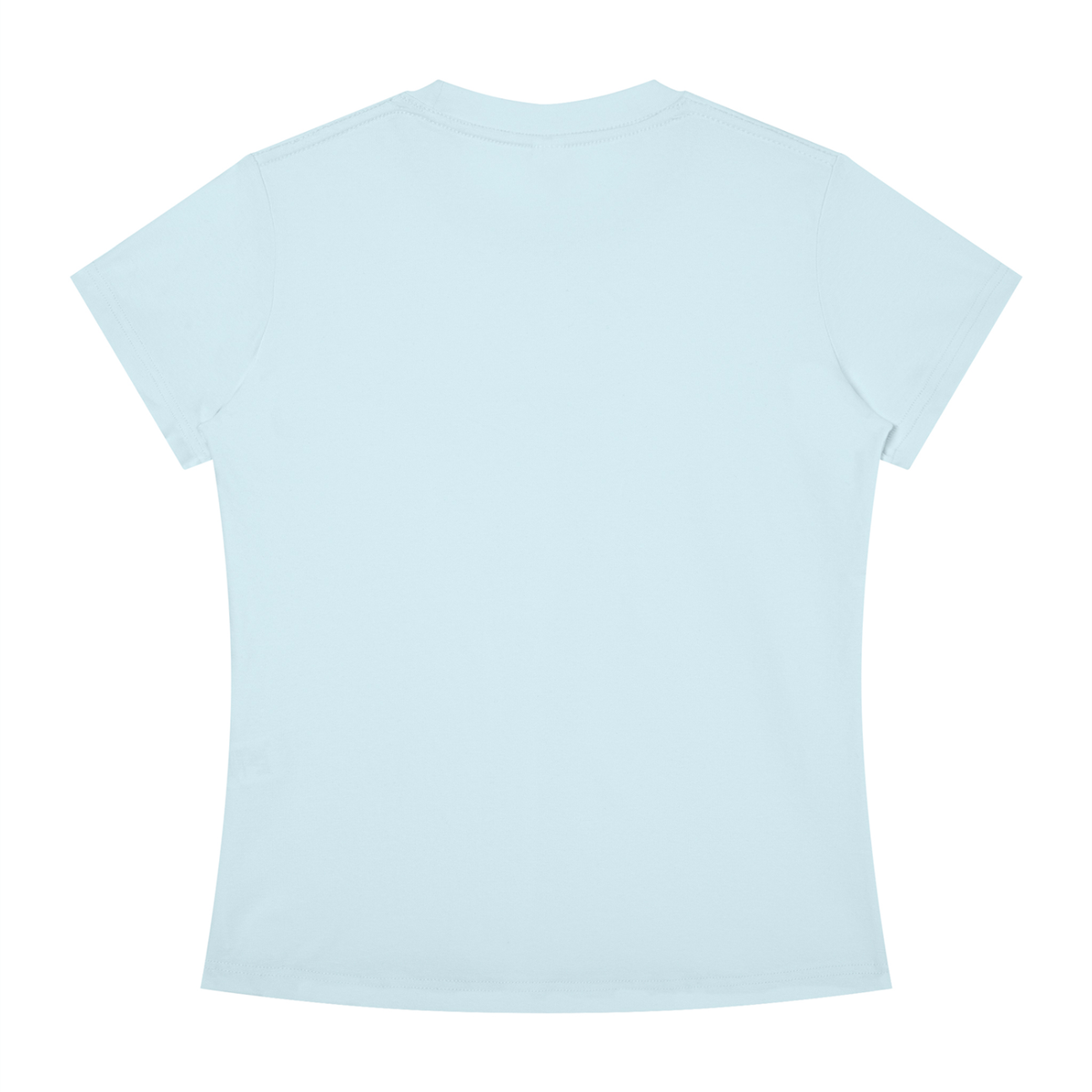 Women's Slim Fit Tee in Sky Blue, back
