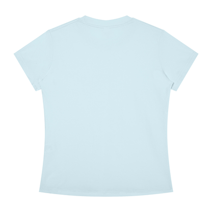 Women's Slim Fit Tee in Sky Blue, back