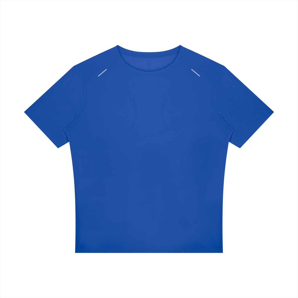 Reflective Raglan Running Tee in Bright Blue, front