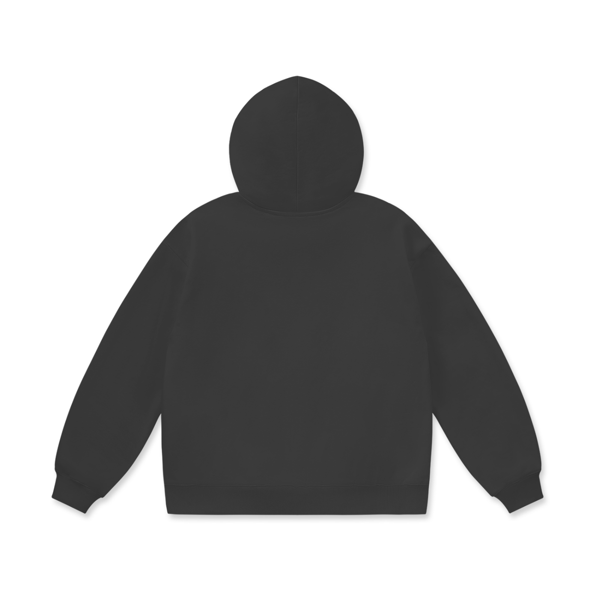 Extra Heavyweight Oversized Hoodie in Charcoal, back