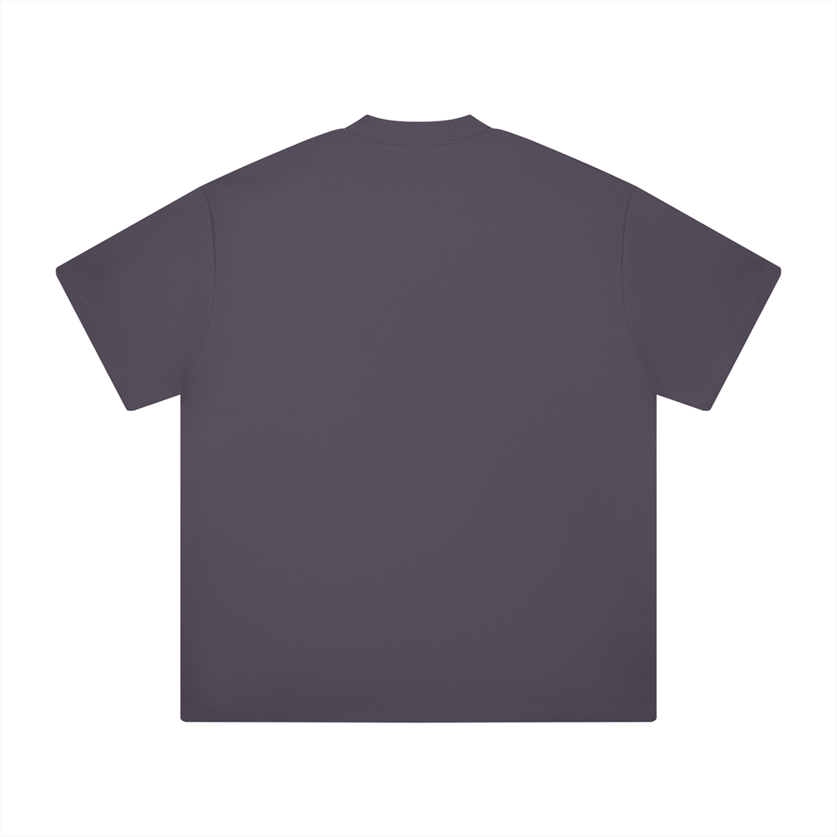 Ultra Heavyweight Tee in Plum Purple, back