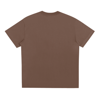 Quick-Dry Cooling Tee in Brown, back