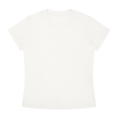 Women's Slim Fit Tee in White, front
