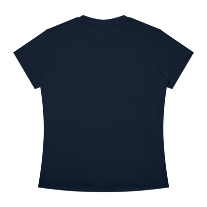 Women's Slim Fit Tee in Navy, back