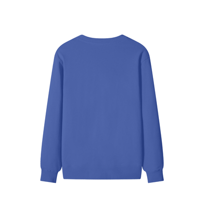 Classic Cotton Crew Sweatshirt in Klein Blue, back