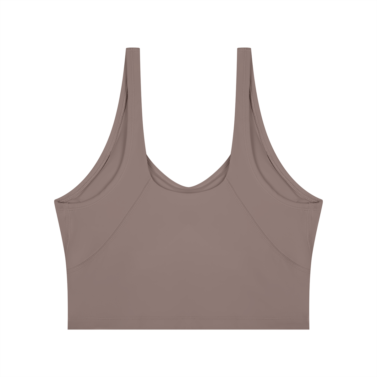 Cropped Yoga Tank in Ash Purple, back