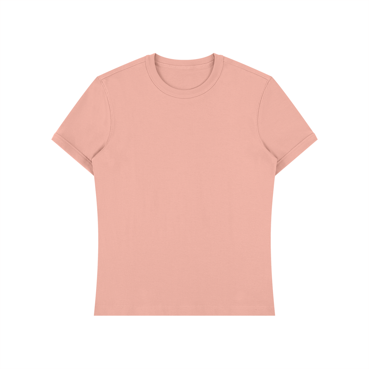 Slim Fit Stretch Tee in Pink, front