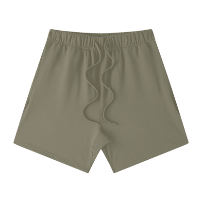 Unisex Earth Tone Loose Fit Cotton Shorts