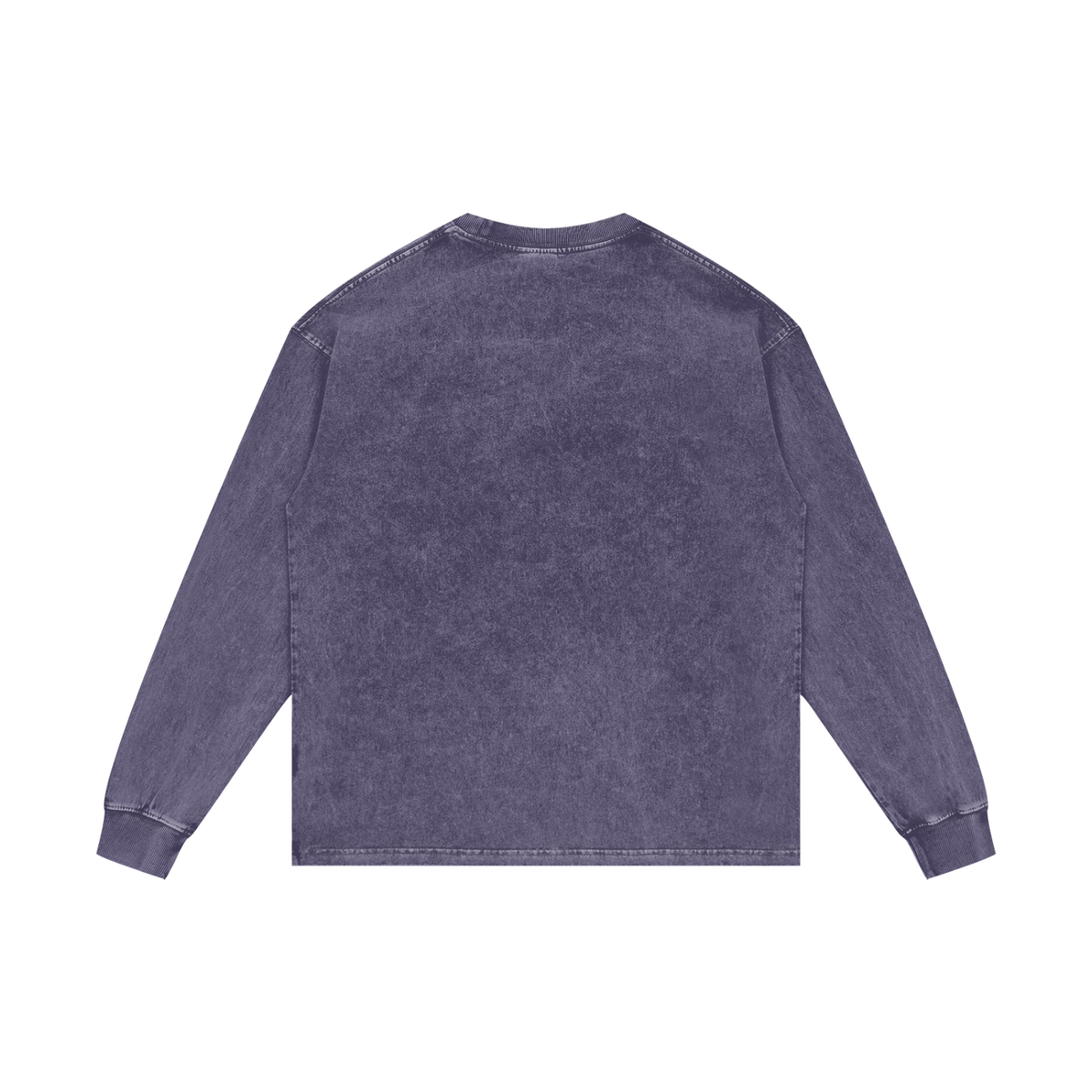 Acid Wash Long Sleeve Tee in Purple Haze, back